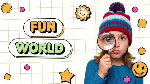 Fun Kids Intro | Colorful Social Media Opener Stock After Effects