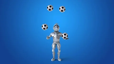 Fun knight - 3D Animation | Stock Video | Pond5