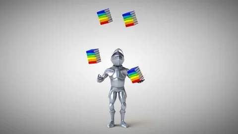 Fun knight - 3D Animation | Stock Video | Pond5