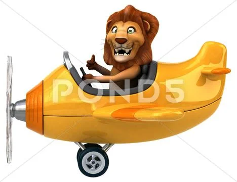 Fun lion Illustrazione stock
