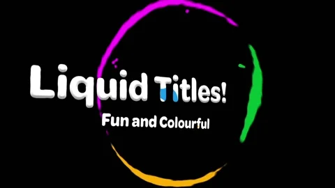 Fun Liquid Titles Stock After Effects