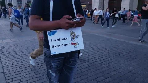 Fun with Looking for ticket sign Foto stock