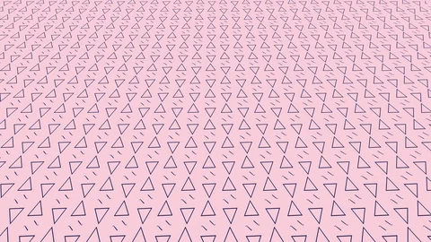 Fun Loopable Geometric Pattern Background with Triangles and in Millennial Stock Footage 97241373