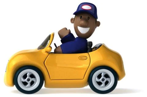 Fun mechanic - 3D Illustration Stock Illustration
