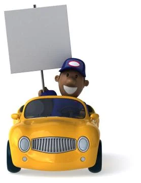 Fun mechanic - 3D Illustration Stock Illustration