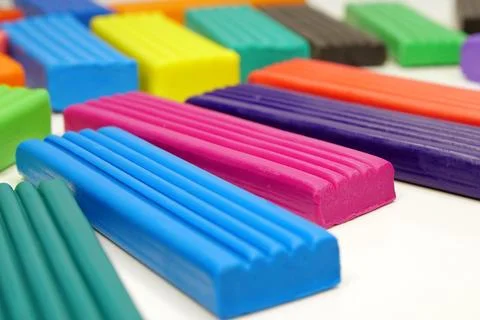 Fun modeling clay for creative hands-on play, shaping animals, toys, and im.. Stock Photos
