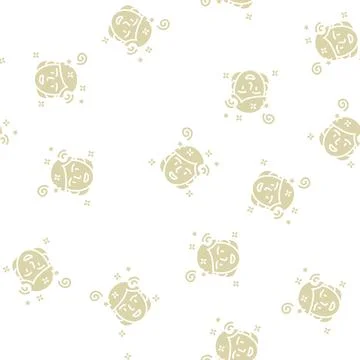 Fun mood glyph seamless pattern Stock Illustration