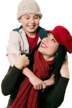 Fun with mum Stock Photos