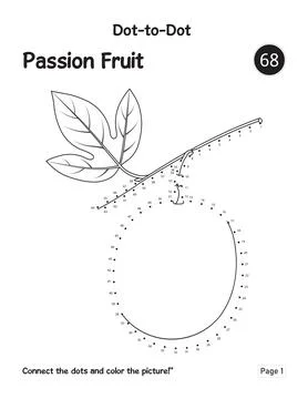 Fun Number Counting Puzzle Featuring Blueberry Connect The Dots Activity Page Stock Illustration