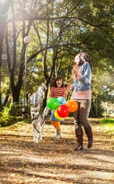 Fun in the park Stock Photos