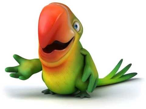 Fun parrot Stock Illustration