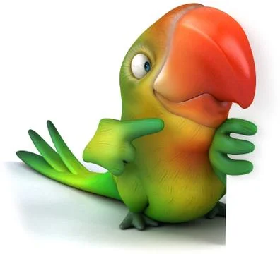 Fun parrot Stock Illustration