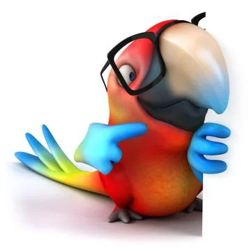 Fun parrot Stock Illustration