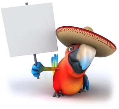 Fun parrot 스톡 일러스트