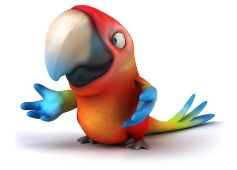 Fun parrot Stock Illustration