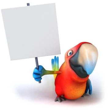 Fun parrot Stock Illustration