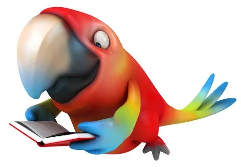 Fun parrot Stock Illustration