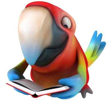 Fun parrot 스톡 일러스트