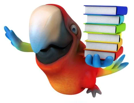 Fun parrot 스톡 일러스트