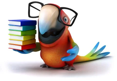 Fun parrot 스톡 일러스트