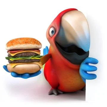 Fun parrot Stock Illustration