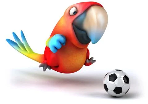 Fun parrot Stock Illustration