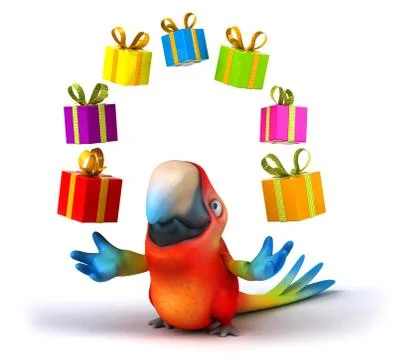 Fun parrot Stock Illustration