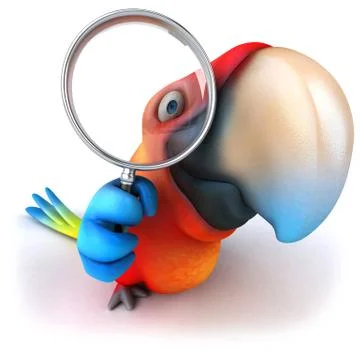 Fun parrot 스톡 일러스트