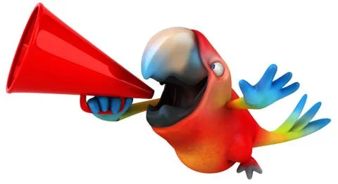 Fun parrot Stock Illustration