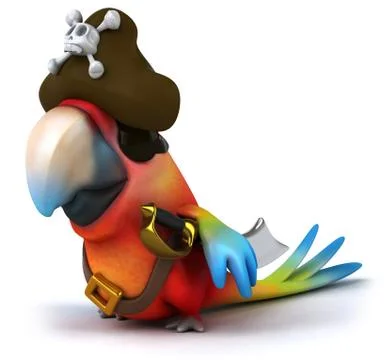 Fun parrot 스톡 일러스트