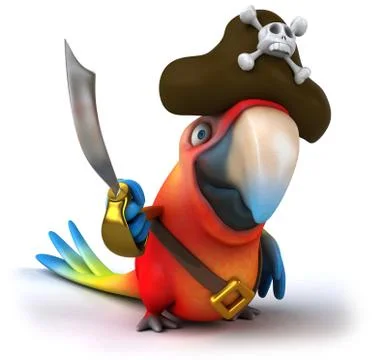 Fun parrot Stock Illustration