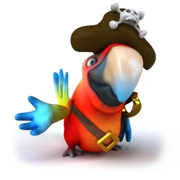Fun parrot Stock Illustration