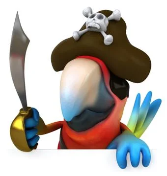Fun parrot 스톡 일러스트