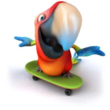 Fun parrot イラスト素材