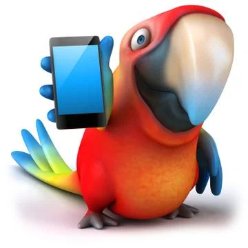 Fun parrot Stock Illustration