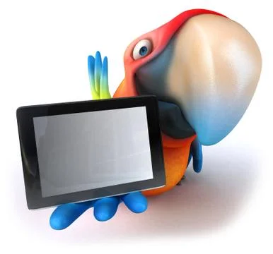 Fun parrot 스톡 일러스트