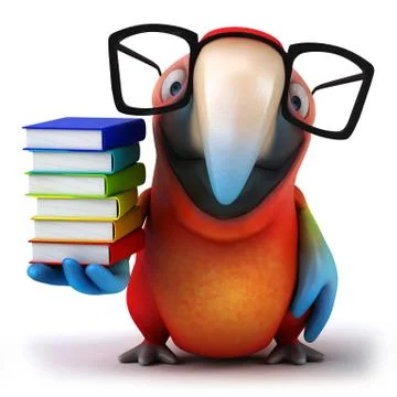 Fun parrot 스톡 일러스트