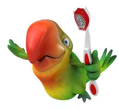 Fun parrot 스톡 일러스트