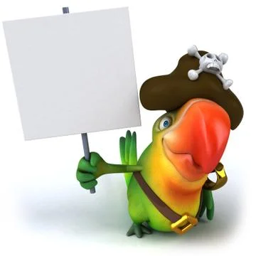 Fun parrot Stock Illustration