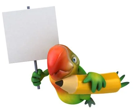Fun parrot 스톡 일러스트