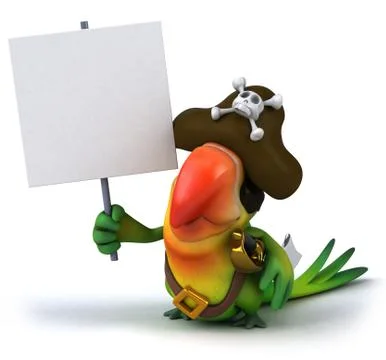 Fun parrot 스톡 일러스트