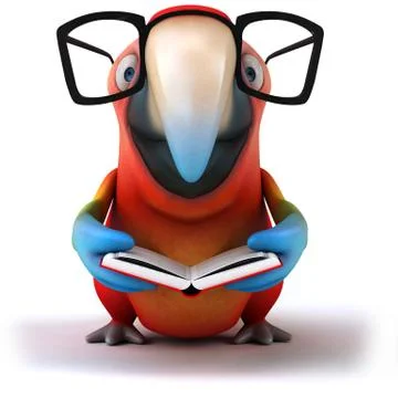 Fun parrot Stock Illustration