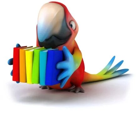 Fun parrot Stock Illustration