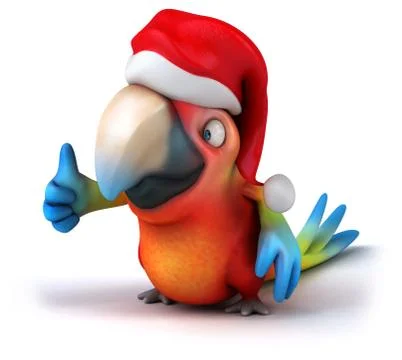 Fun parrot Ilustración de archivo