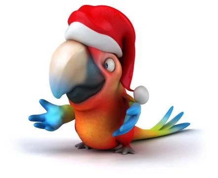 Fun parrot Stockillustratie