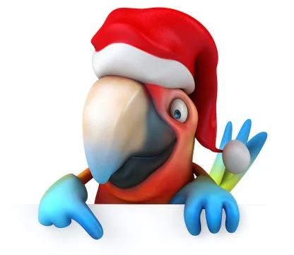 Fun parrot Ilustración de archivo