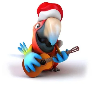 Fun parrot 스톡 일러스트