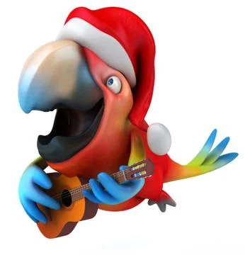Fun parrot Illustrazione stock