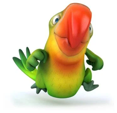 Fun parrot 스톡 일러스트