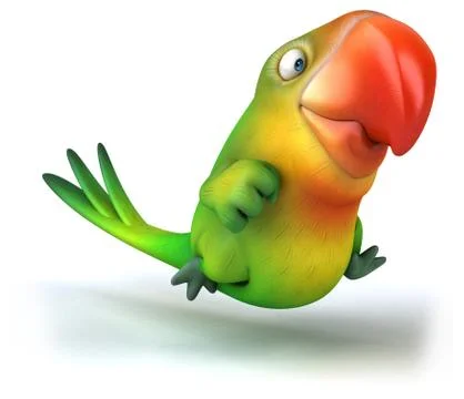 Fun parrot 스톡 일러스트
